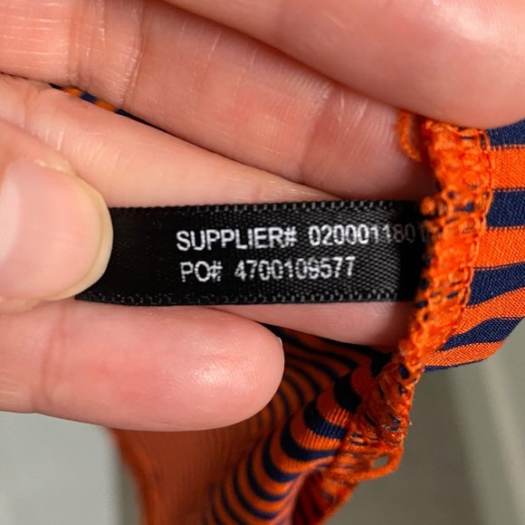 RALPH‎ LAUREN RLX Mens Orange/Blue S/S Polo Shirt XL 1965 golf emblem - flawed - Picture 5 of 9